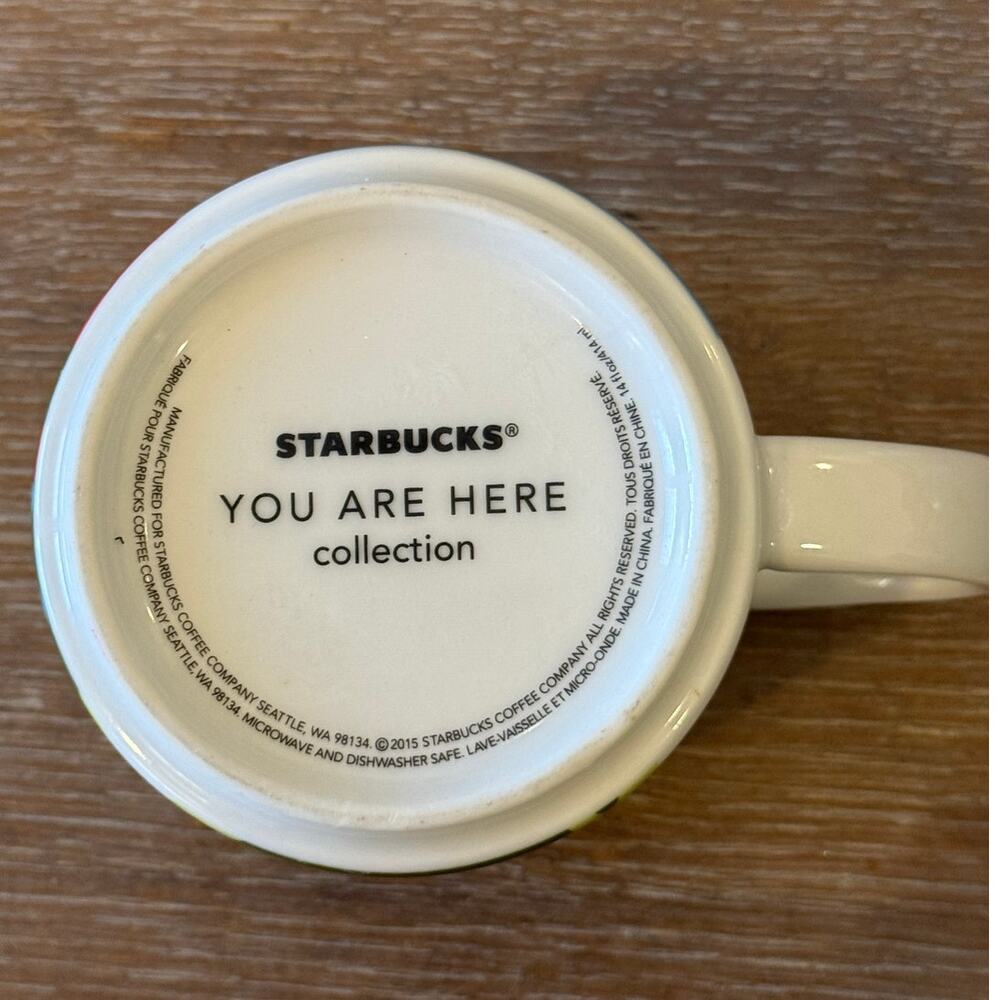 STARBUCKS Washington State You are Here Coffee Cup Mug Collectible - Picture 3 of 4